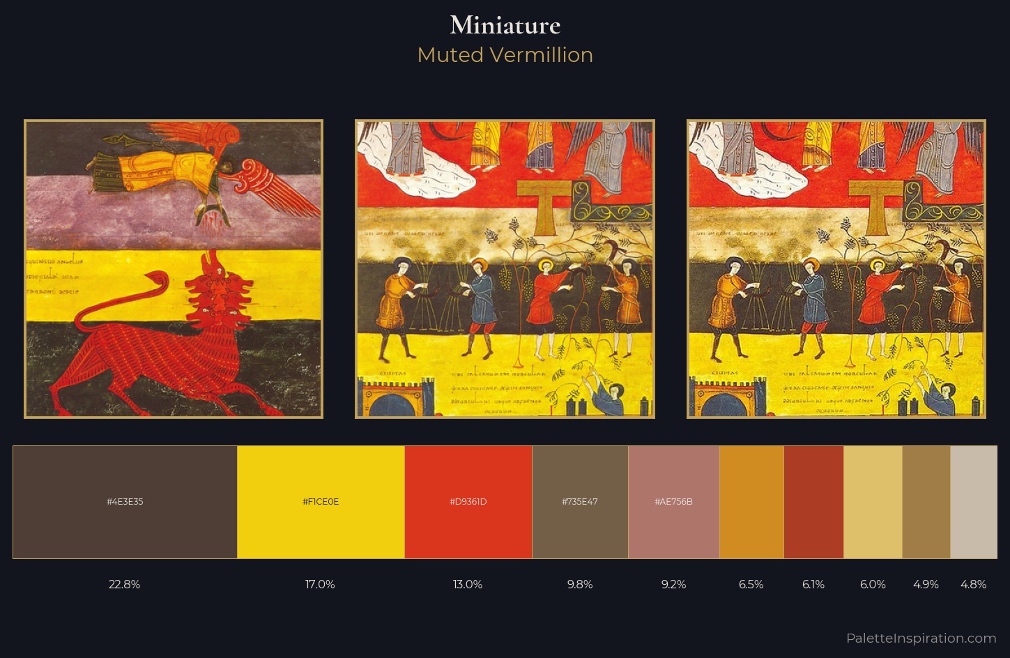 miniature Palette 8 — Muted Vermillion