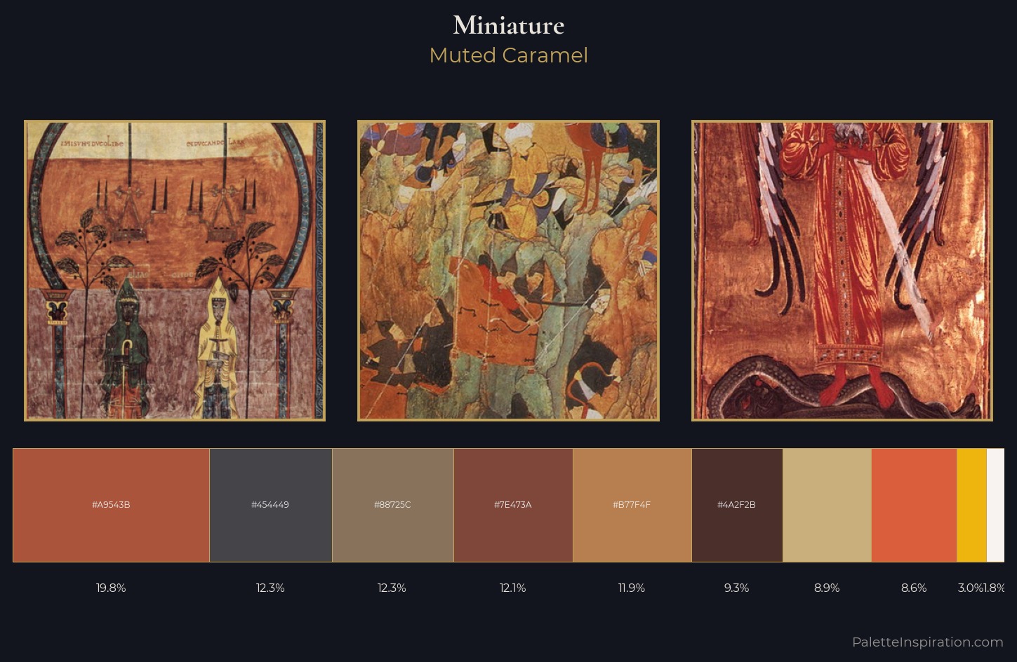 miniature Palette 10 — Muted Caramel
