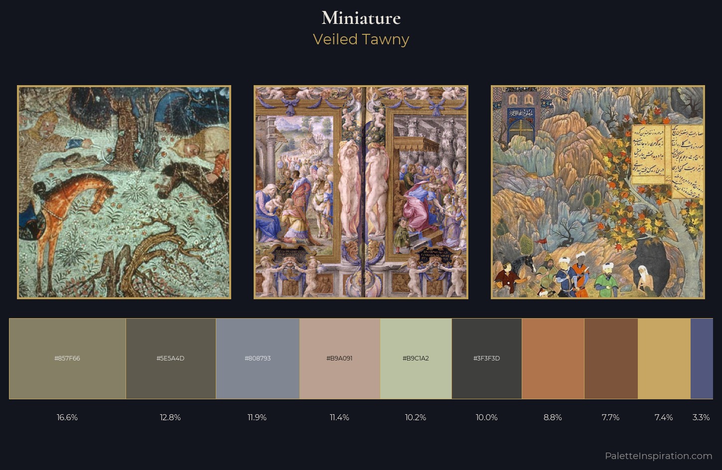 miniature Palette 11 — Veiled Tawny