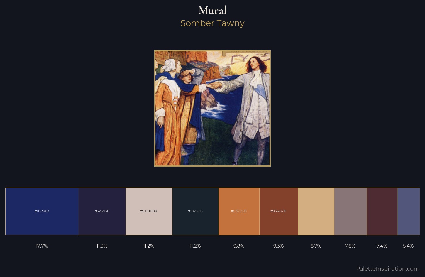 mural Palette 7 — Somber Tawny