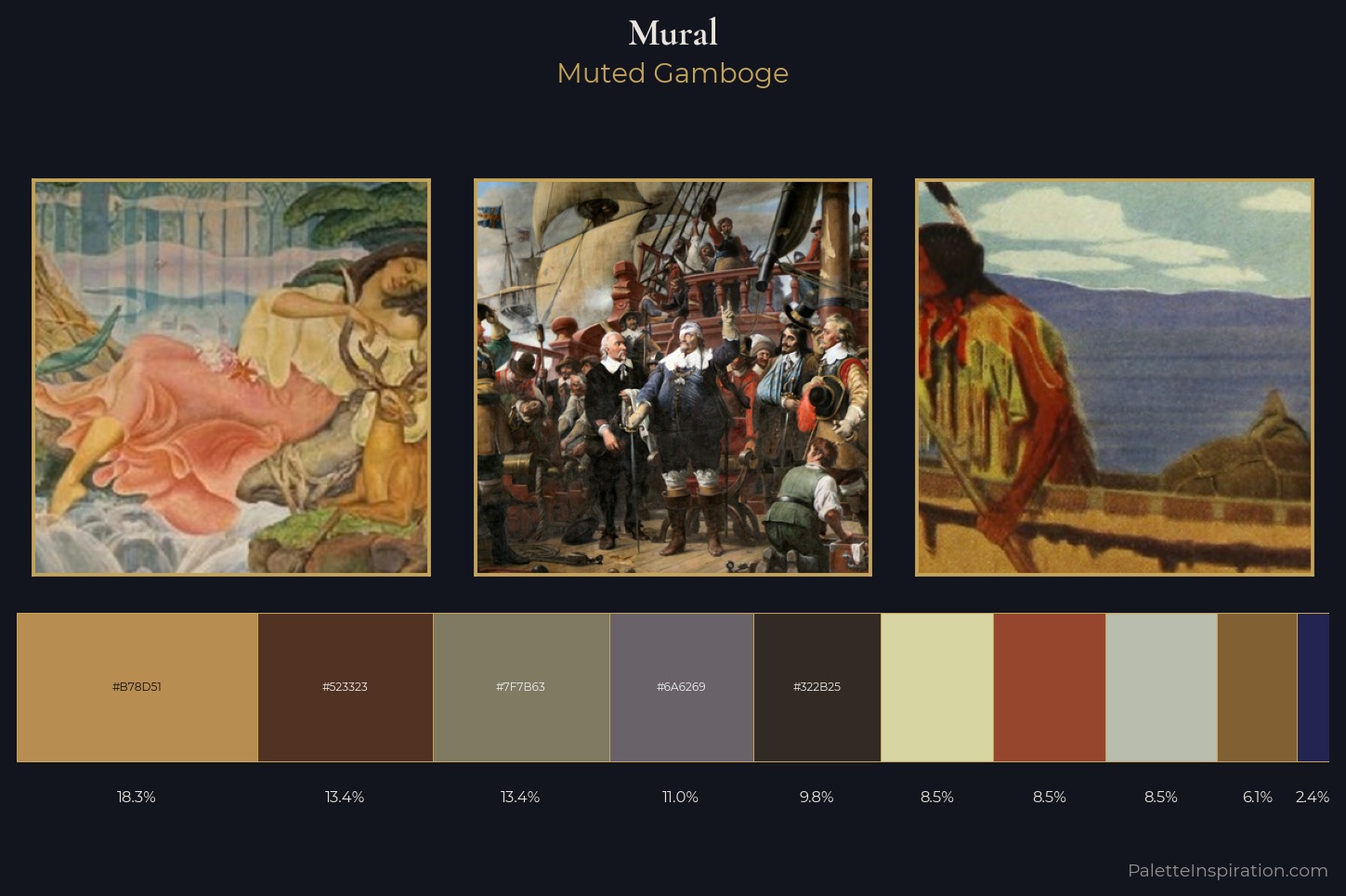 mural Master Palette — Muted Gamboge