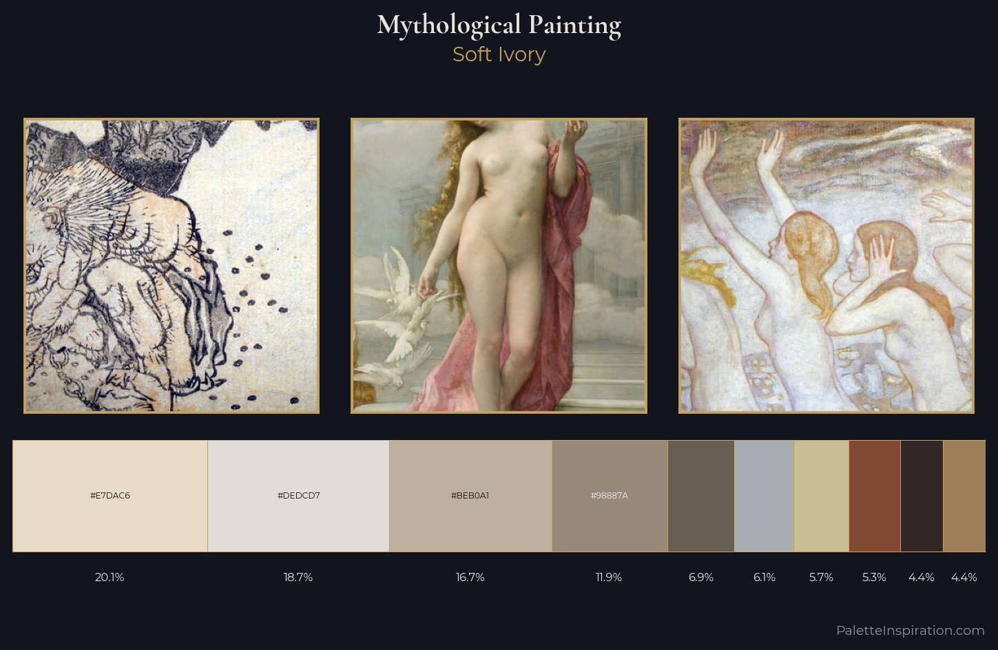 mythological painting Palette 3 — Soft Ivory