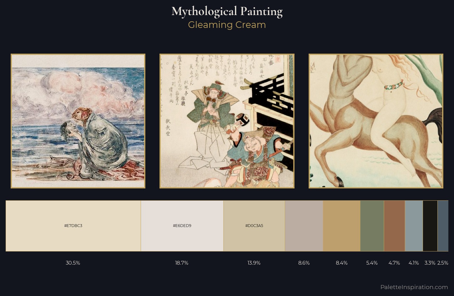mythological painting Palette 4 — Gleaming Cream