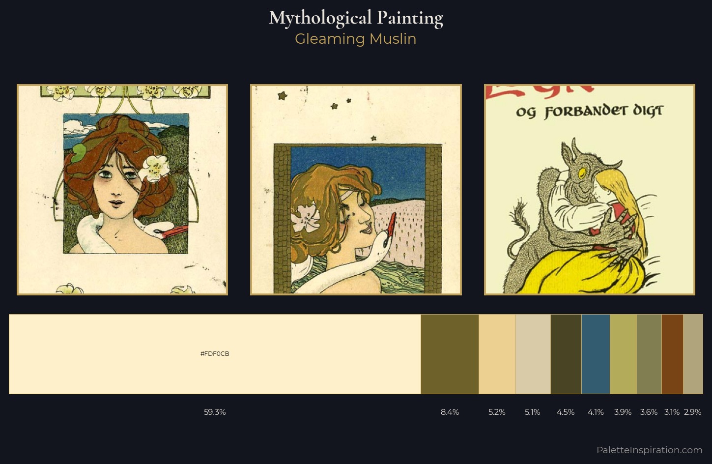 mythological painting Palette 7 — Gleaming Muslin