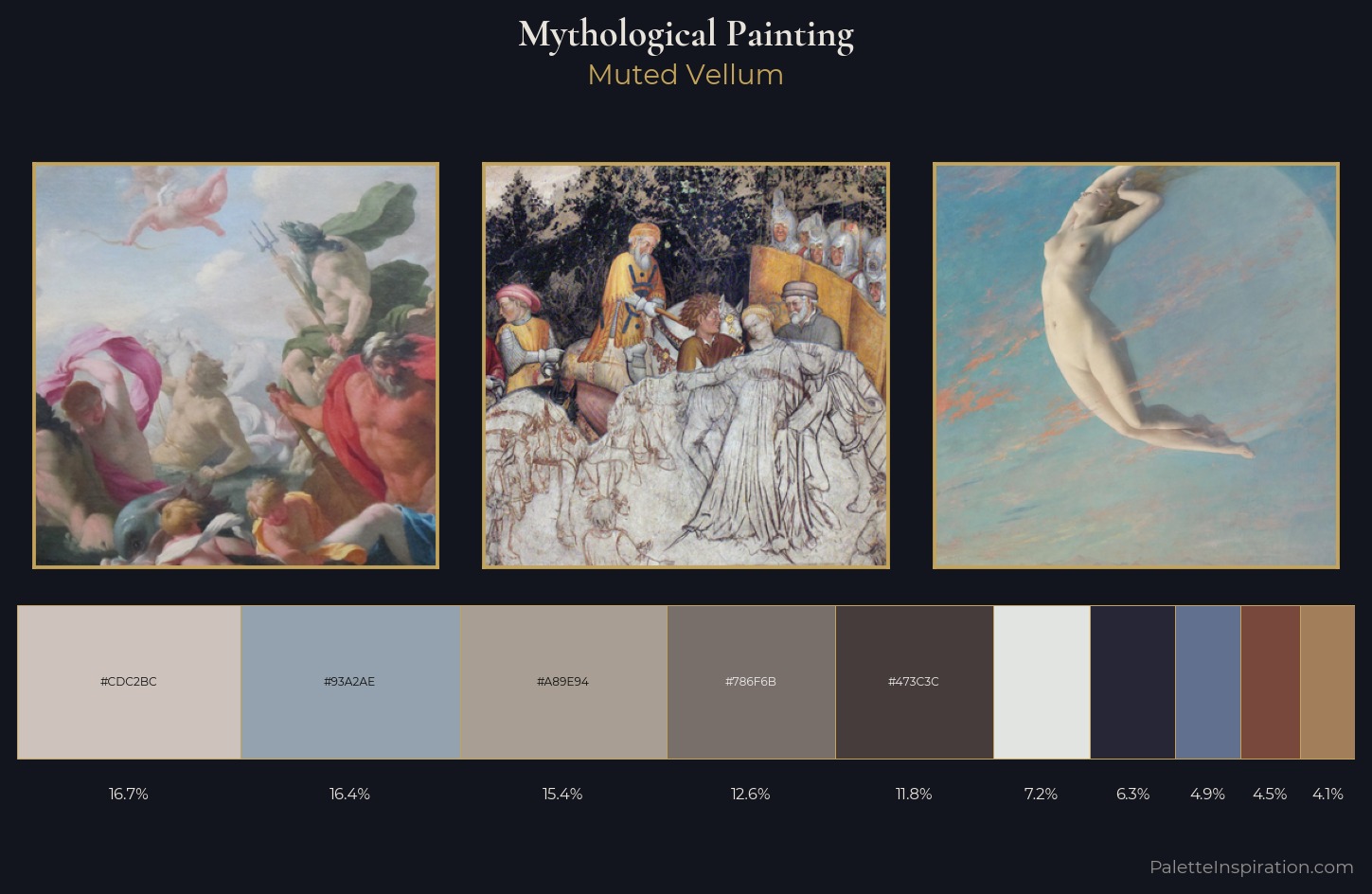 mythological painting Palette 11 — Muted Vellum