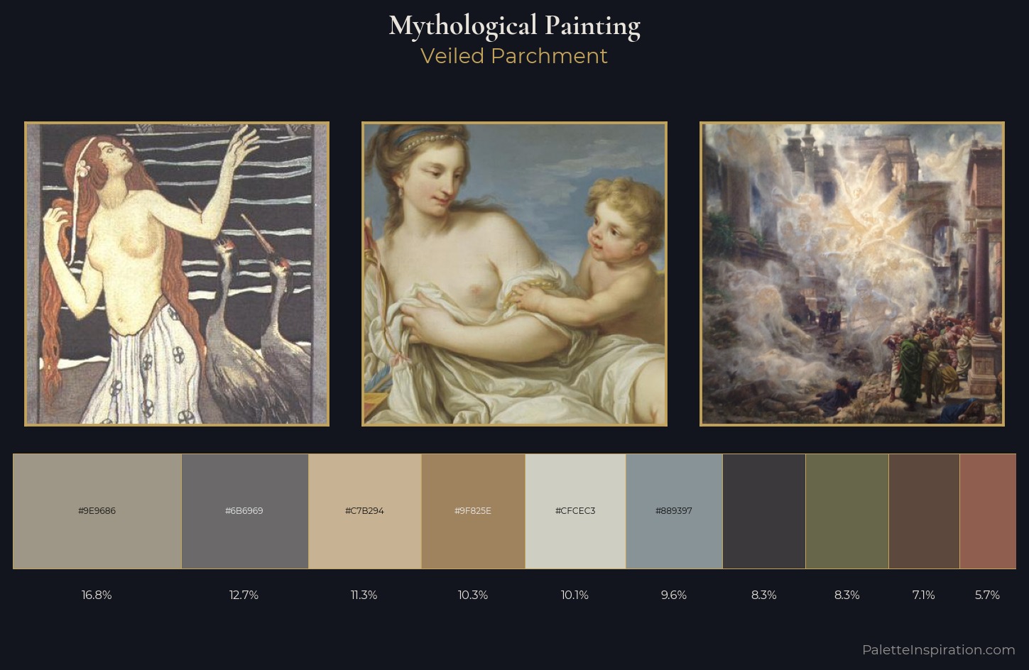 mythological painting Palette 12 — Veiled Parchment
