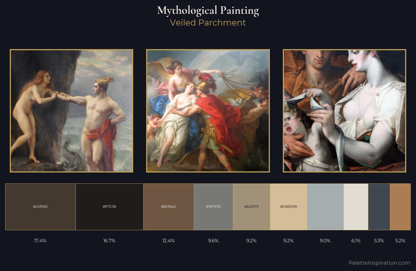 mythological painting Palette 15 — Veiled Parchment
