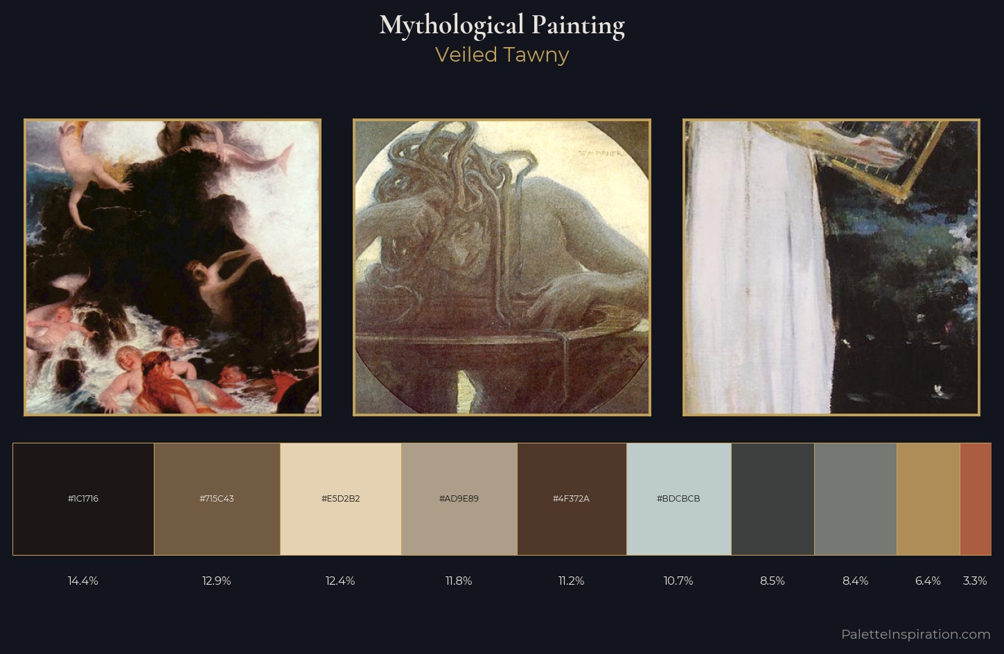 mythological painting Palette 18 — Veiled Tawny