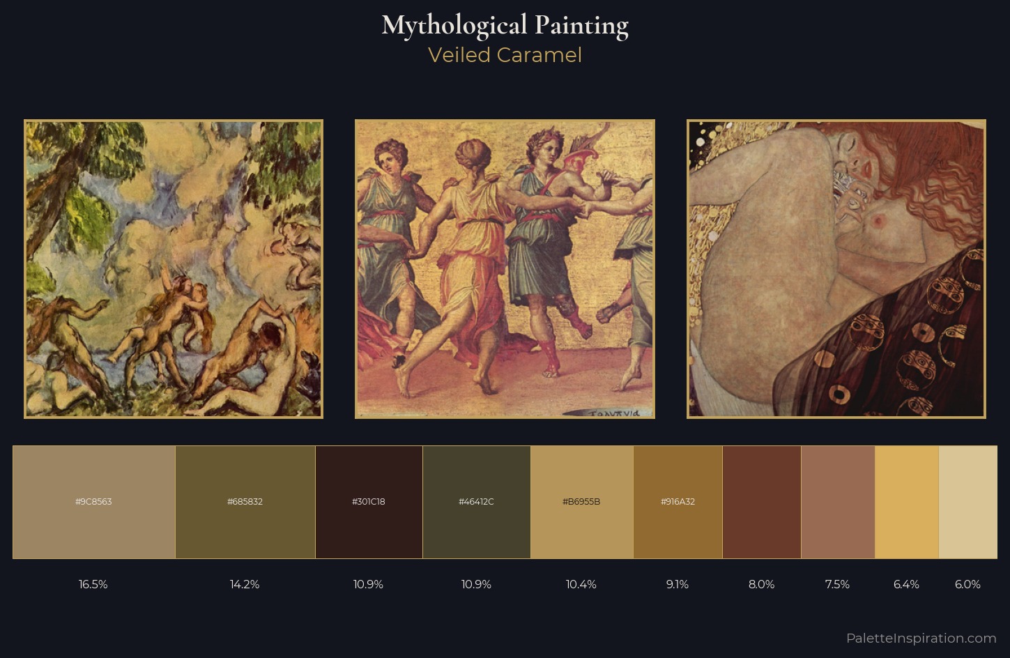mythological painting Palette 21 — Veiled Caramel