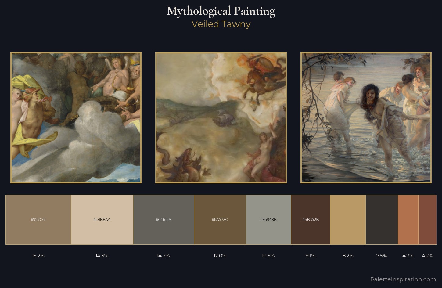 mythological painting Palette 24 — Veiled Tawny
