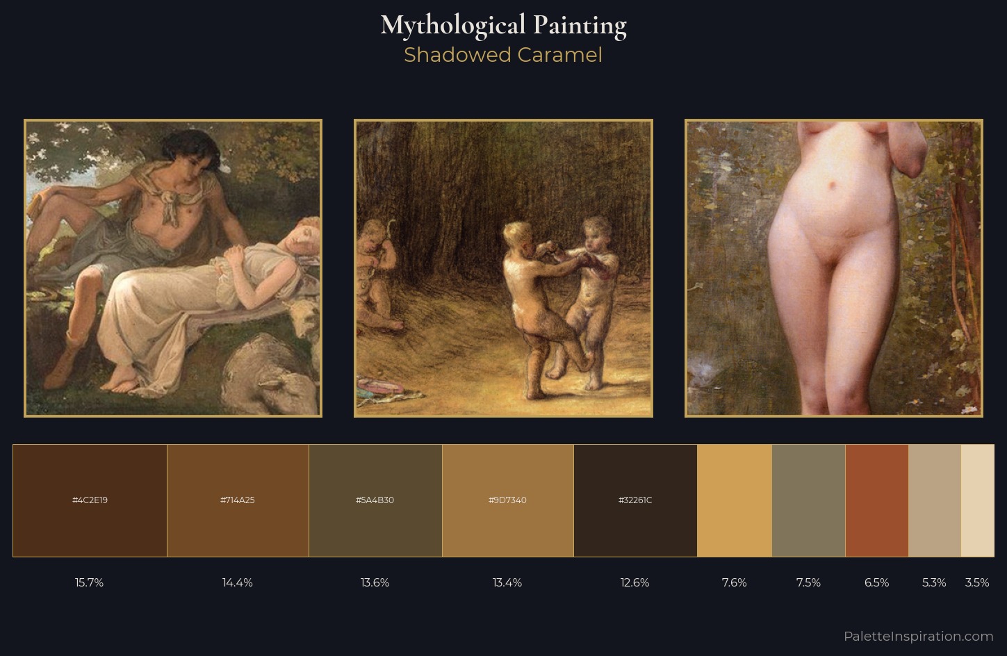mythological painting Palette 25 — Shadowed Caramel