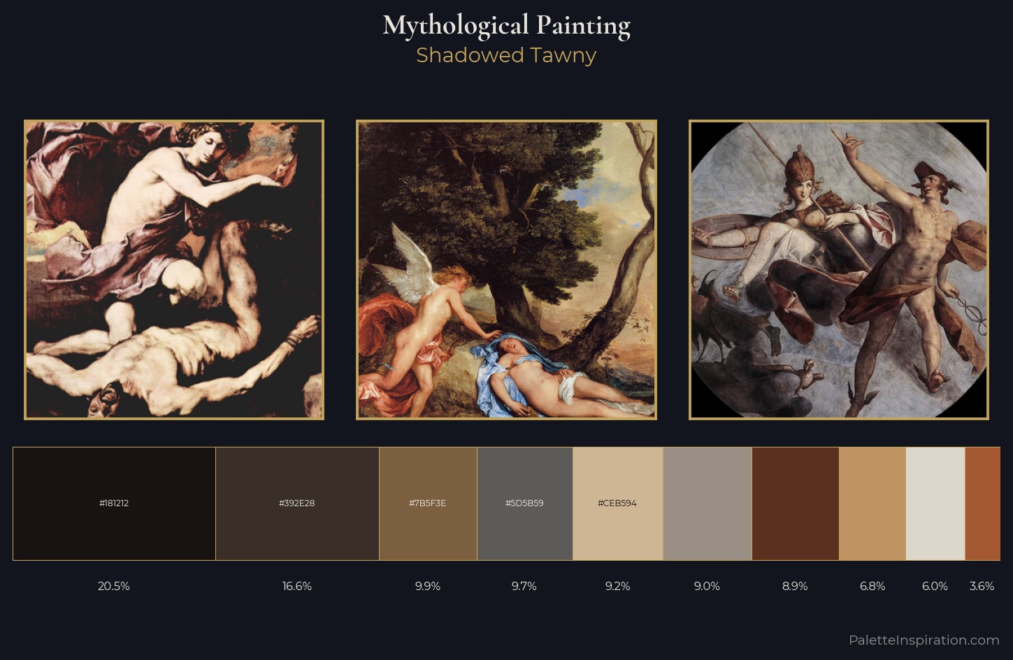 mythological painting Palette 26 — Shadowed Tawny