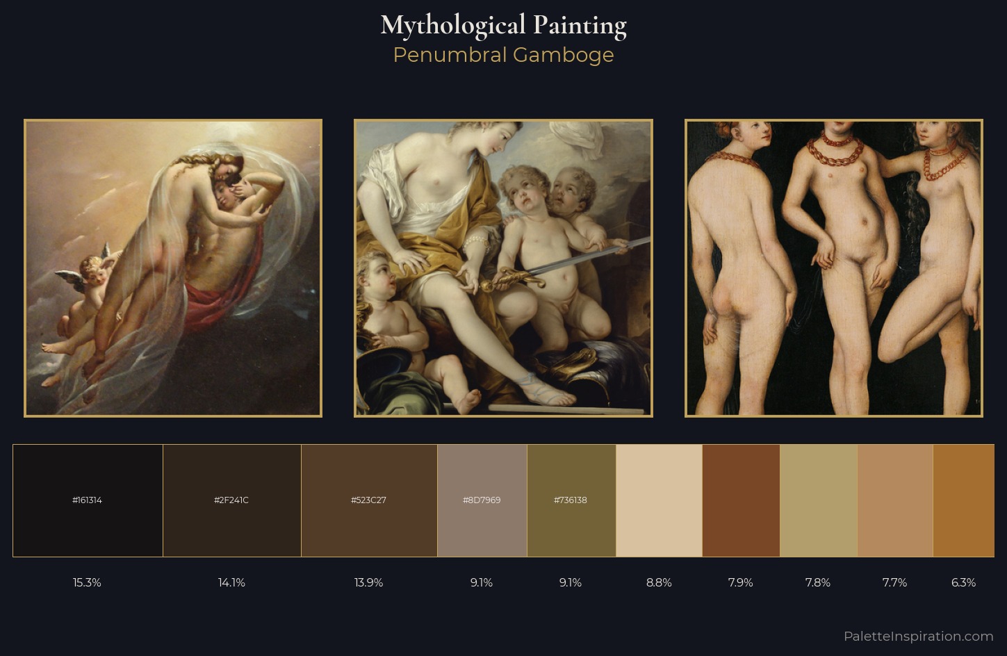 mythological painting Palette 29 — Penumbral Gamboge