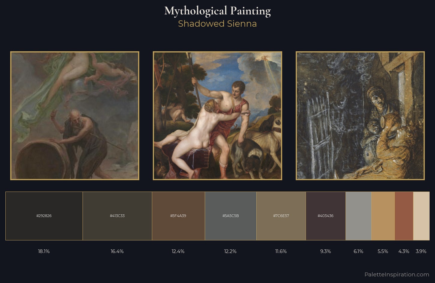 mythological painting Palette 31 — Shadowed Sienna