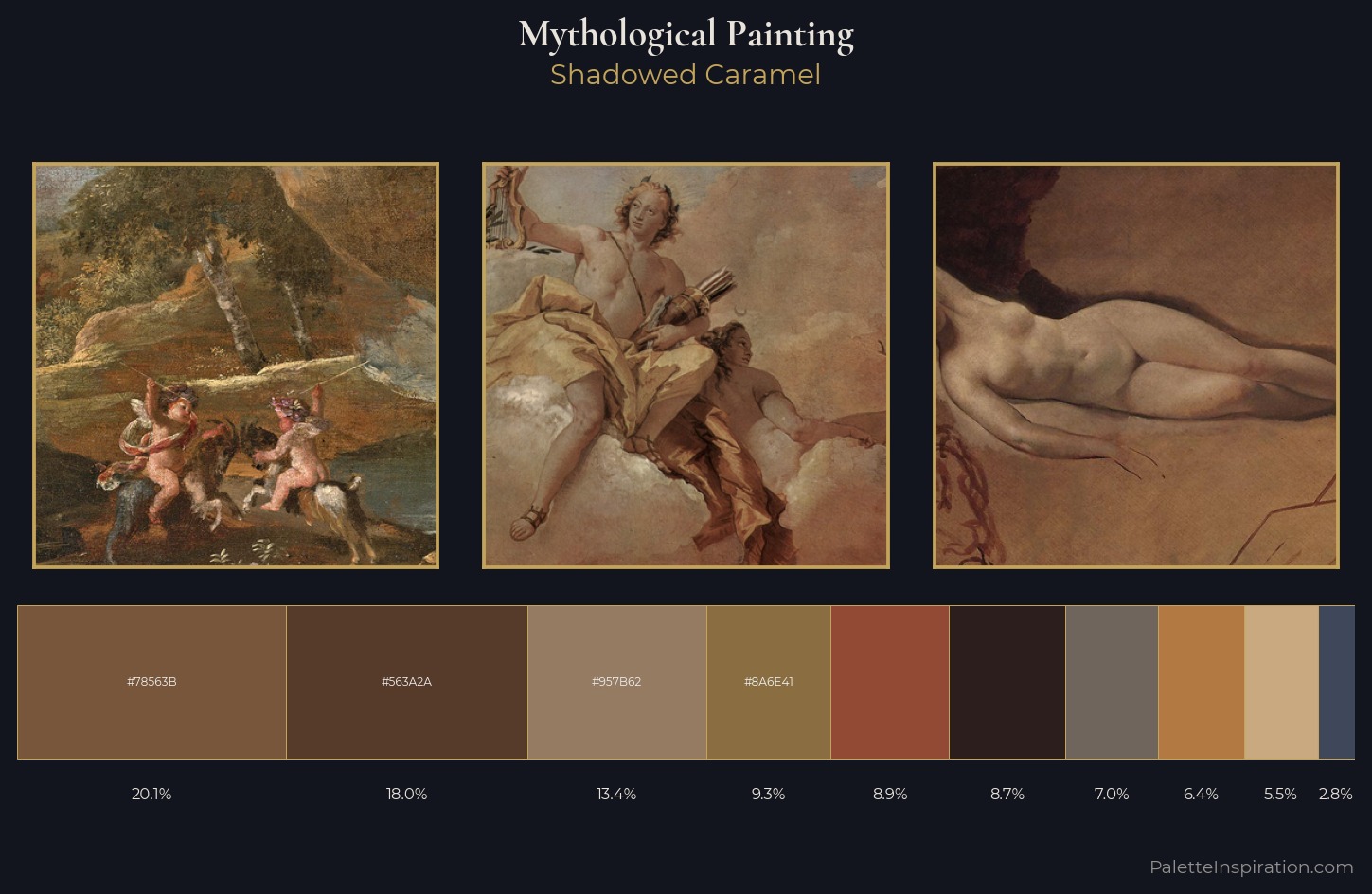 mythological painting Palette 33 — Shadowed Caramel