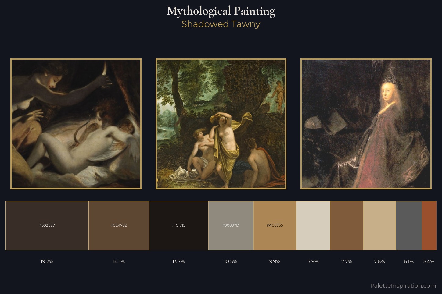mythological painting Master Palette — Shadowed Tawny