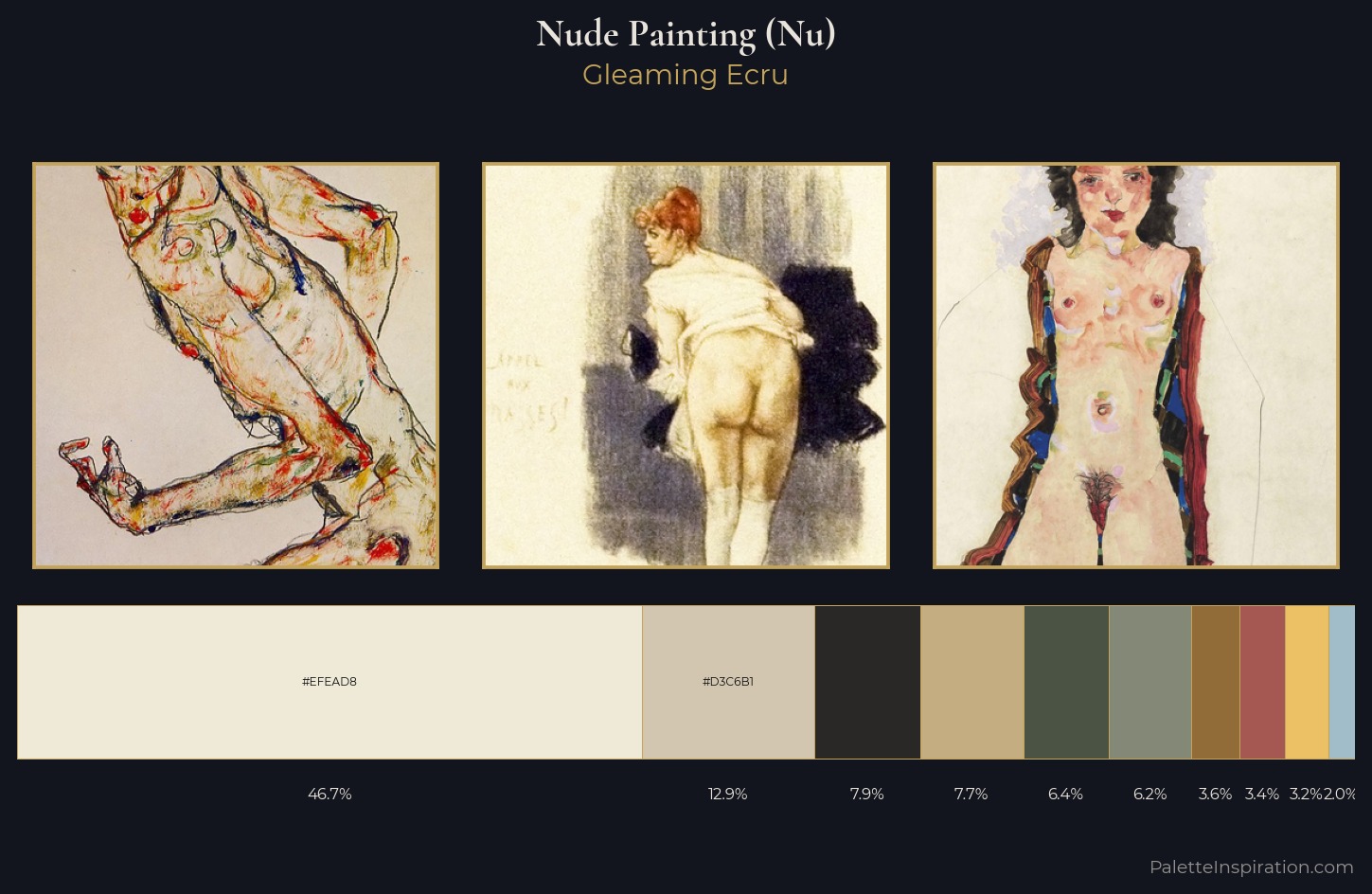 nude painting (nu) Palette 5 — Gleaming Ecru