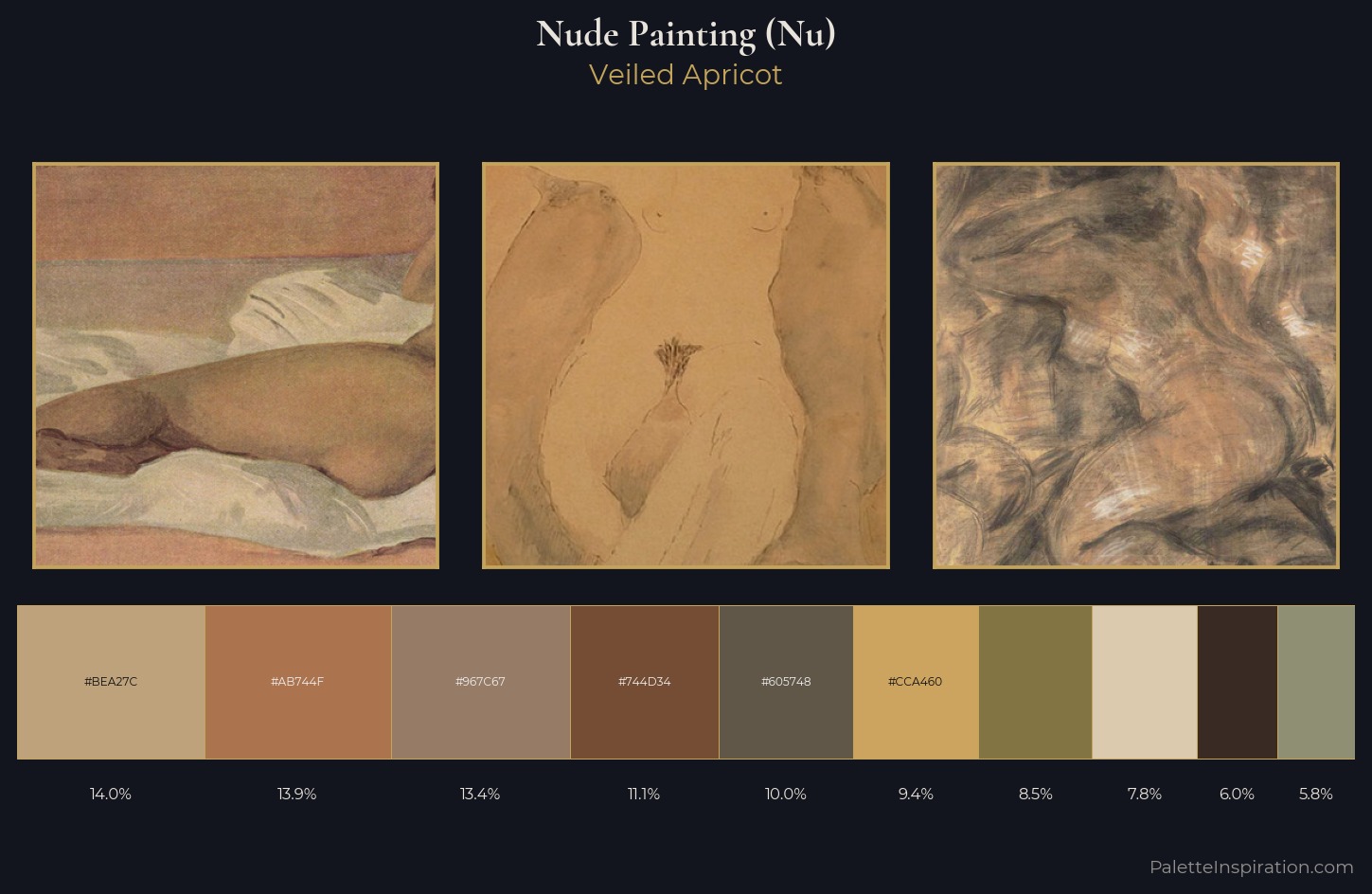 nude painting (nu) Palette 12 — Veiled Apricot