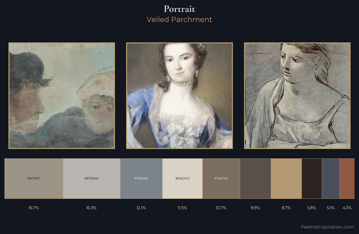 portrait Palette 9 — Veiled Parchment