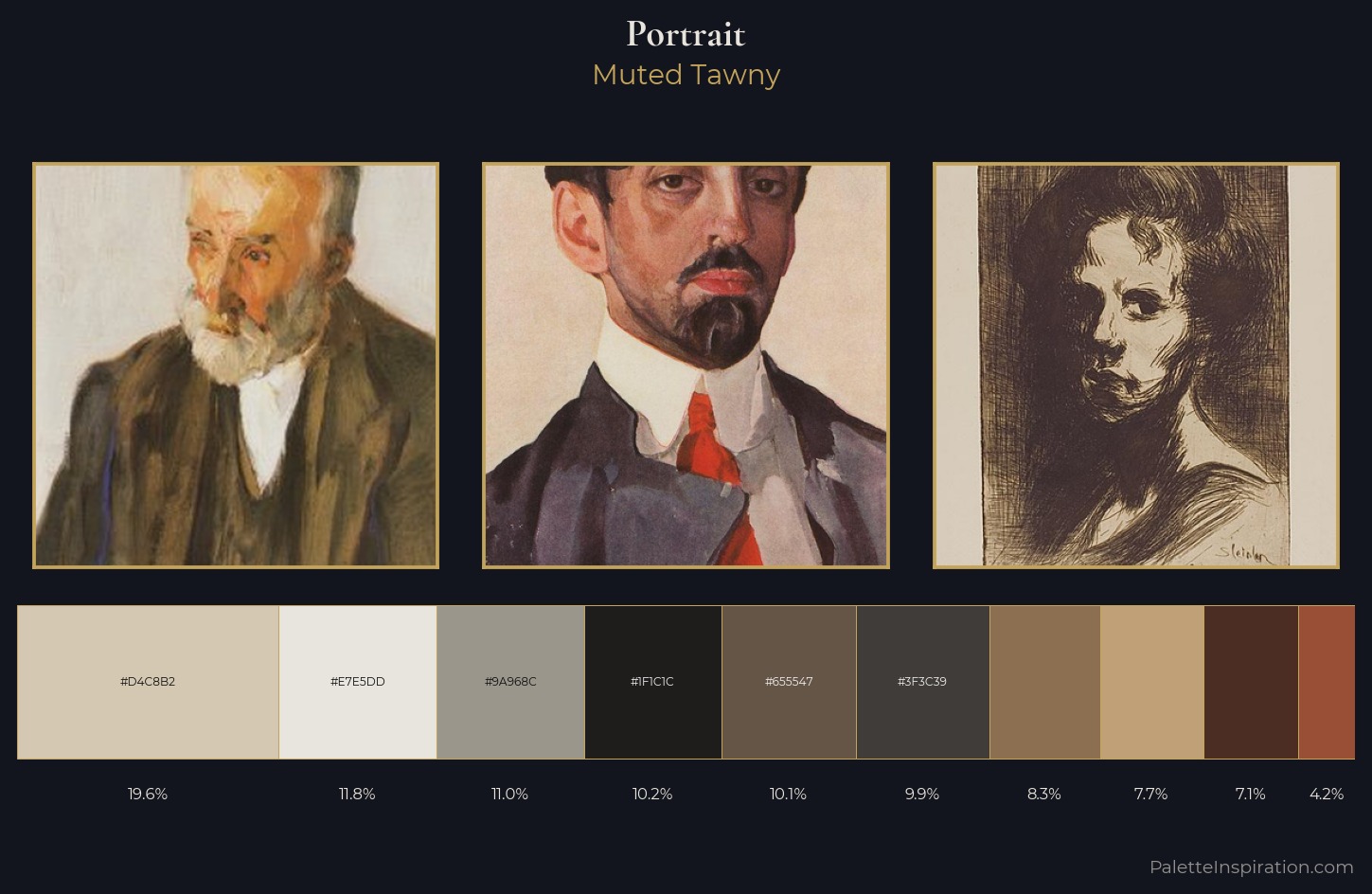 portrait Palette 12 — Muted Tawny