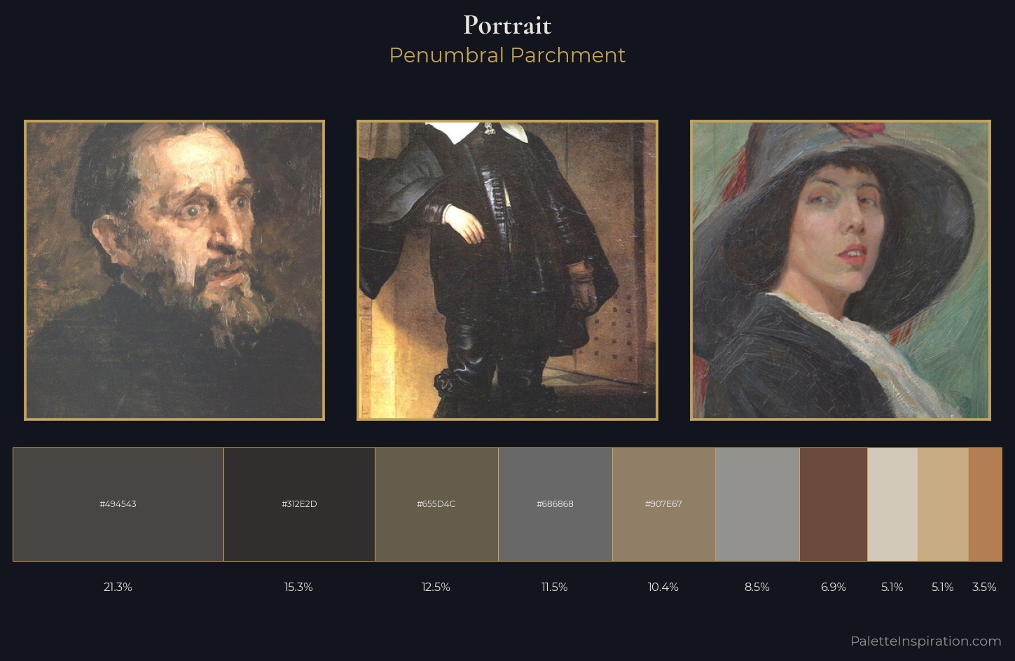 portrait Palette 13 — Penumbral Parchment