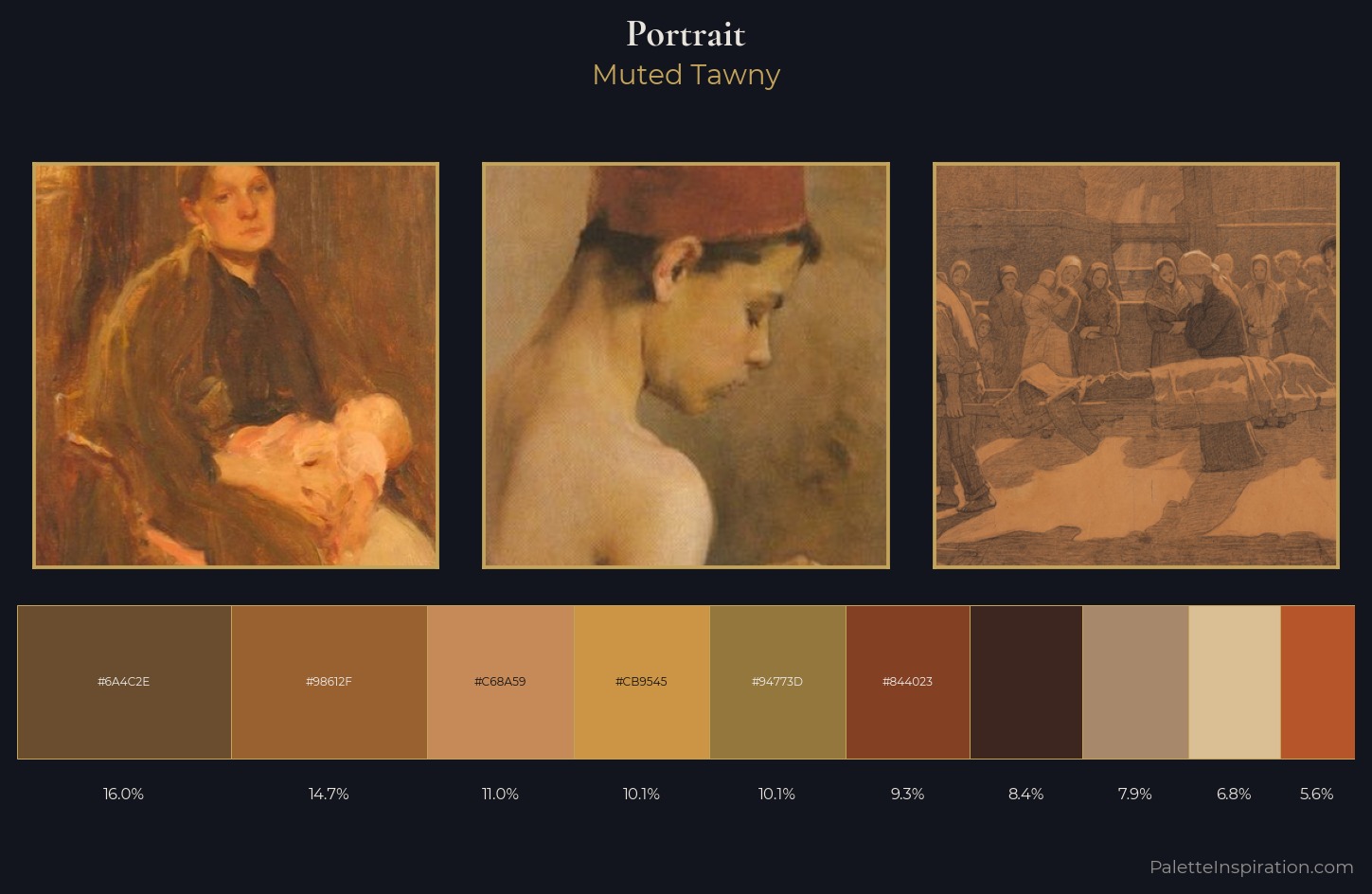 portrait Palette 14 — Muted Tawny