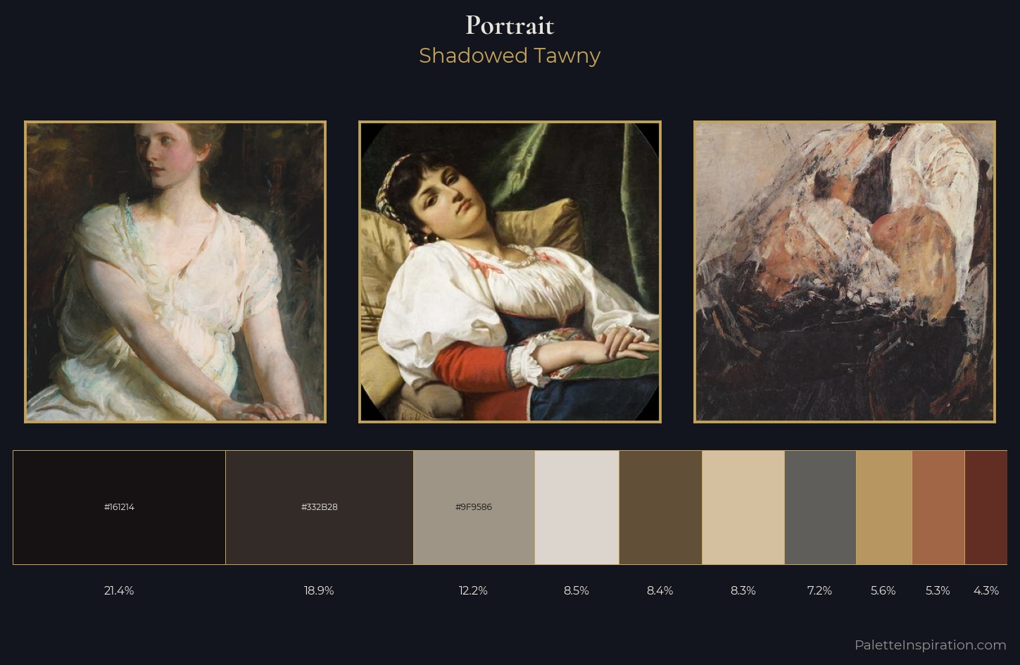 portrait Palette 19 — Shadowed Tawny