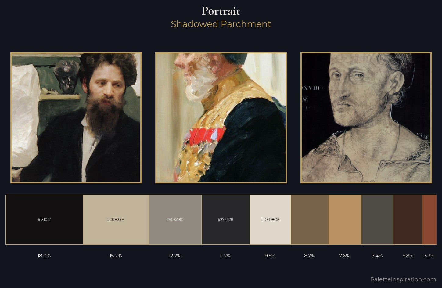 portrait Palette 24 — Shadowed Parchment