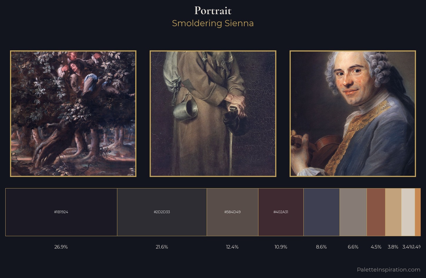 portrait Palette 28 — Smoldering Sienna