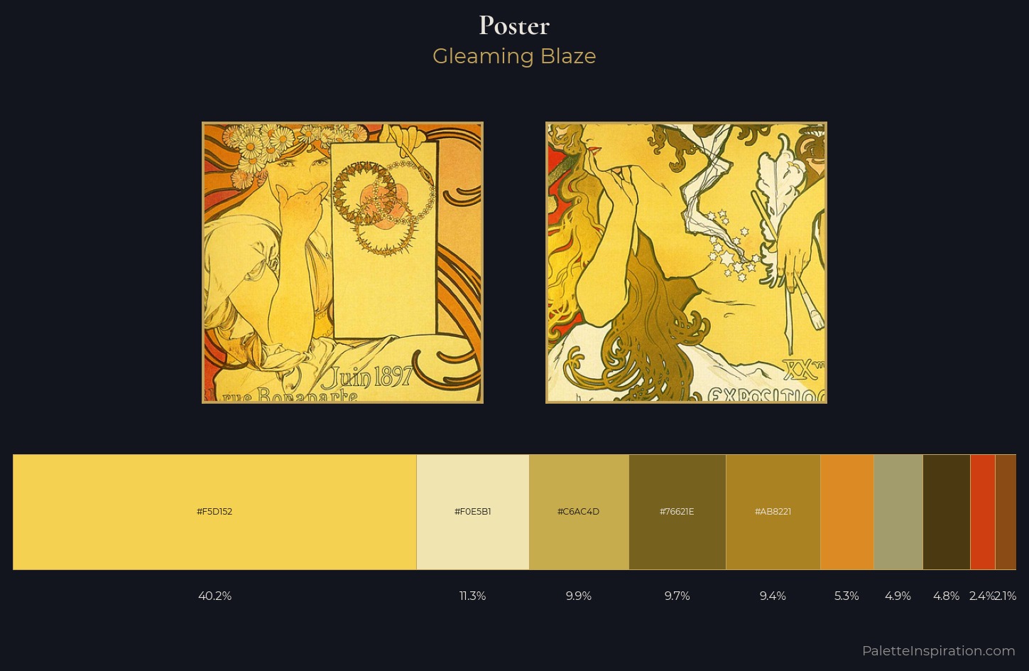poster Palette 2 — Gleaming Blaze