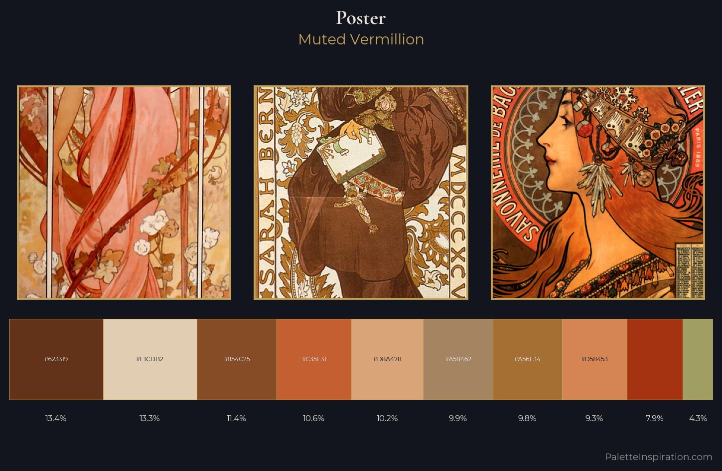 poster Palette 5 — Muted Vermillion