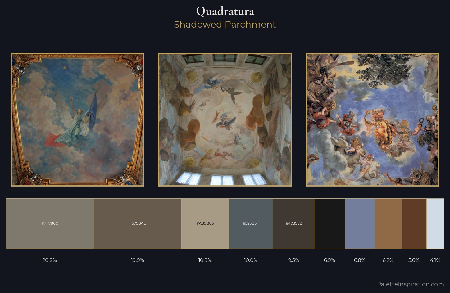 quadratura Palette 6 — Shadowed Parchment