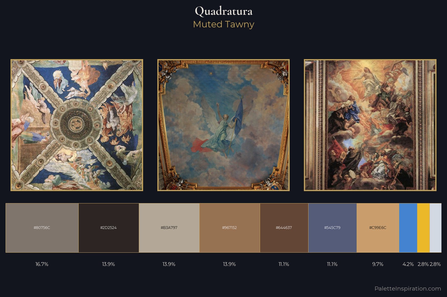 quadratura Master Palette — Muted Tawny