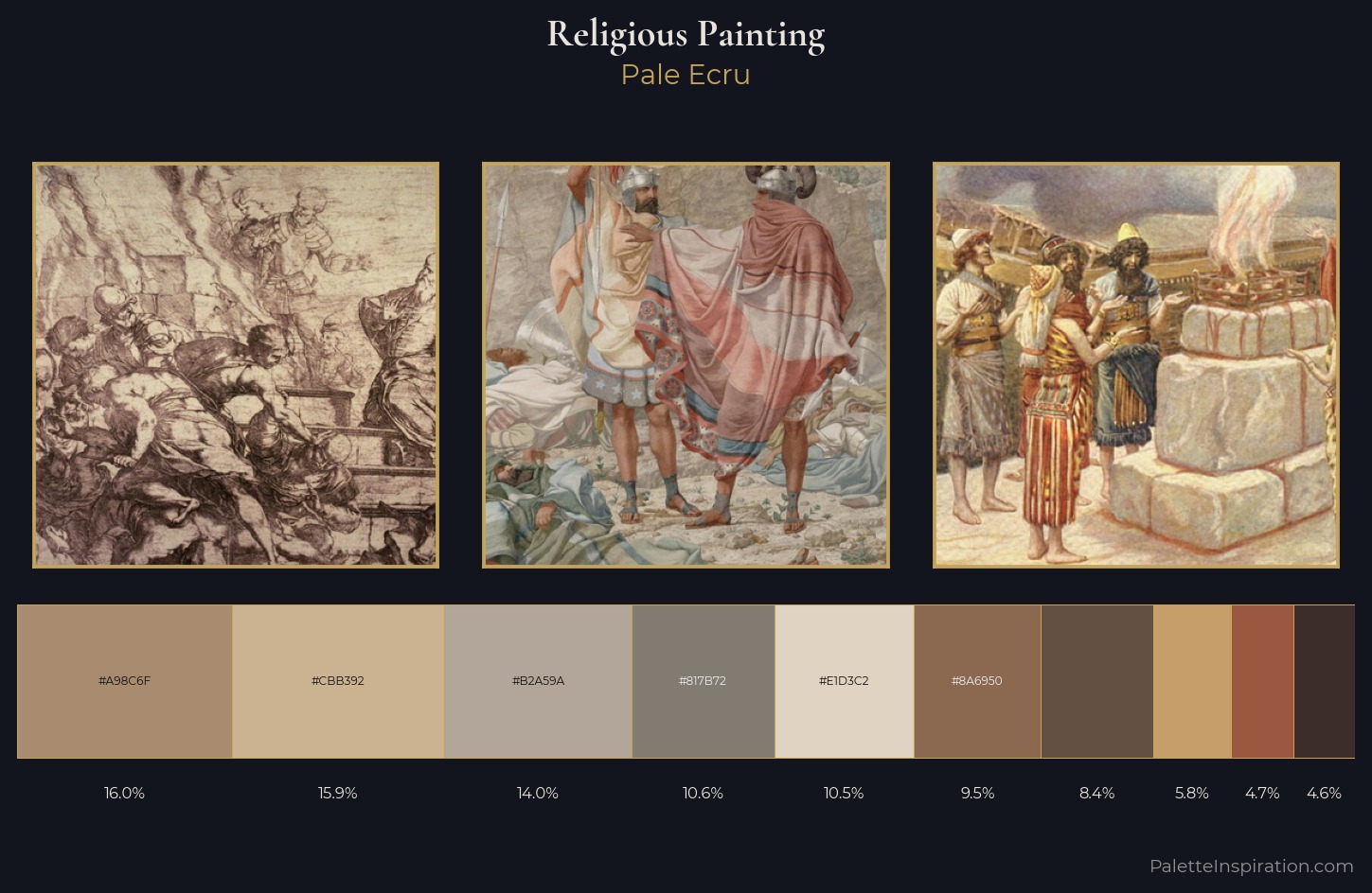 religious painting Palette 3 — Pale Ecru