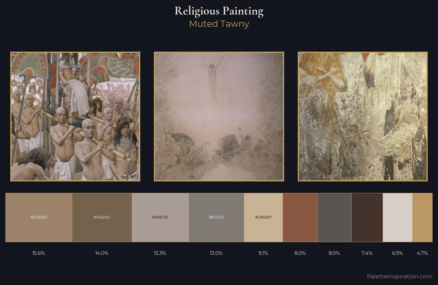 religious painting Palette 4 — Muted Tawny
