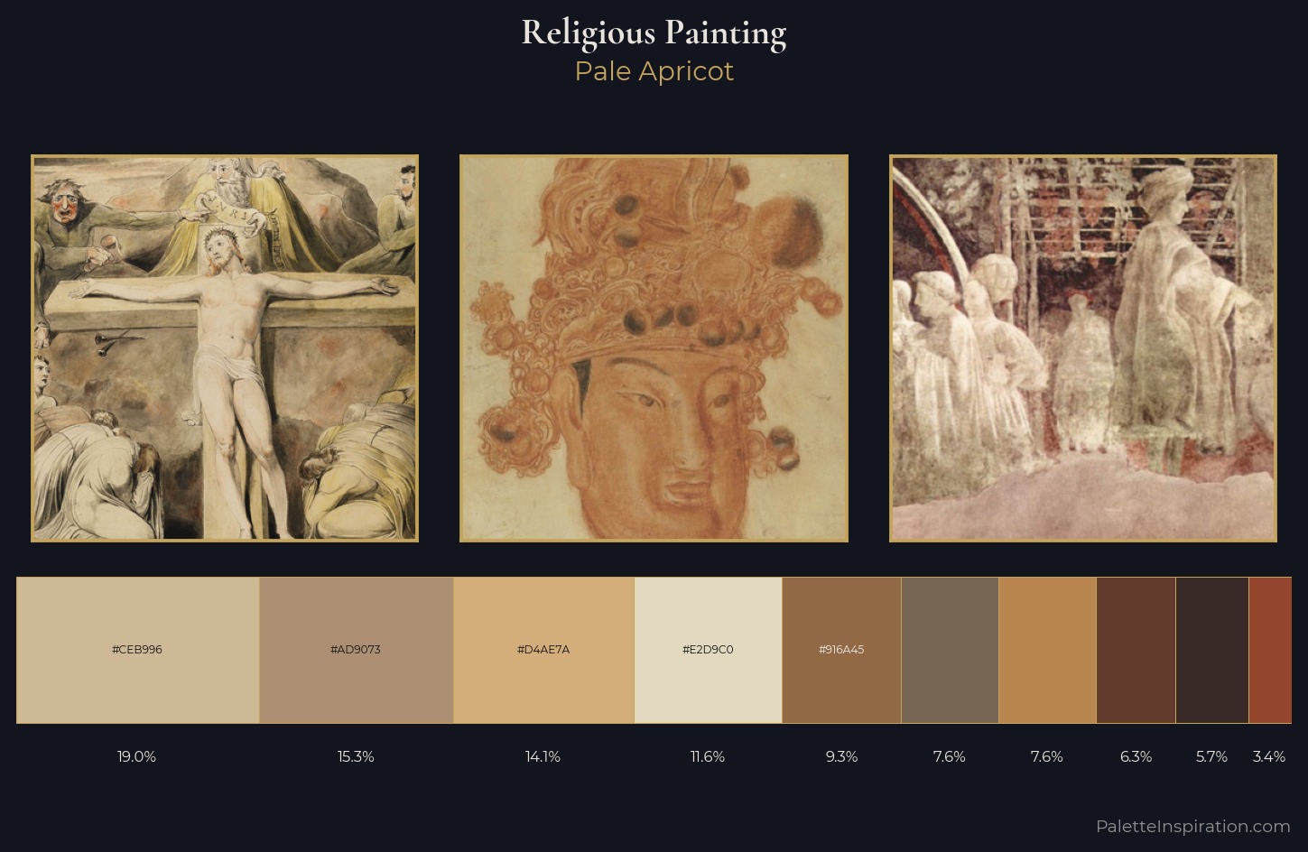 religious painting Palette 6 — Pale Apricot