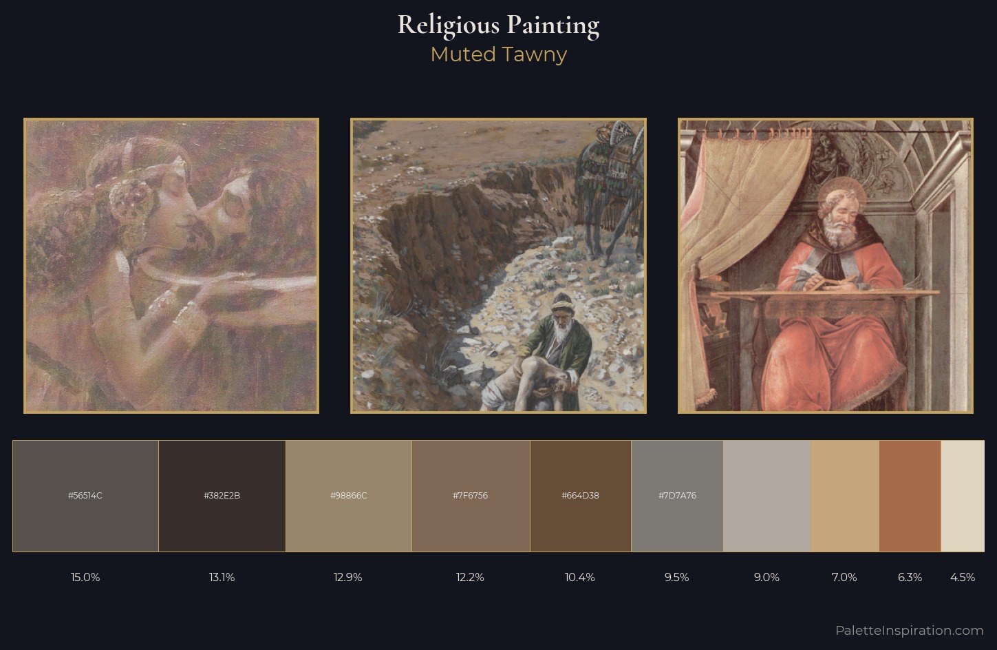 religious painting Palette 7 — Muted Tawny