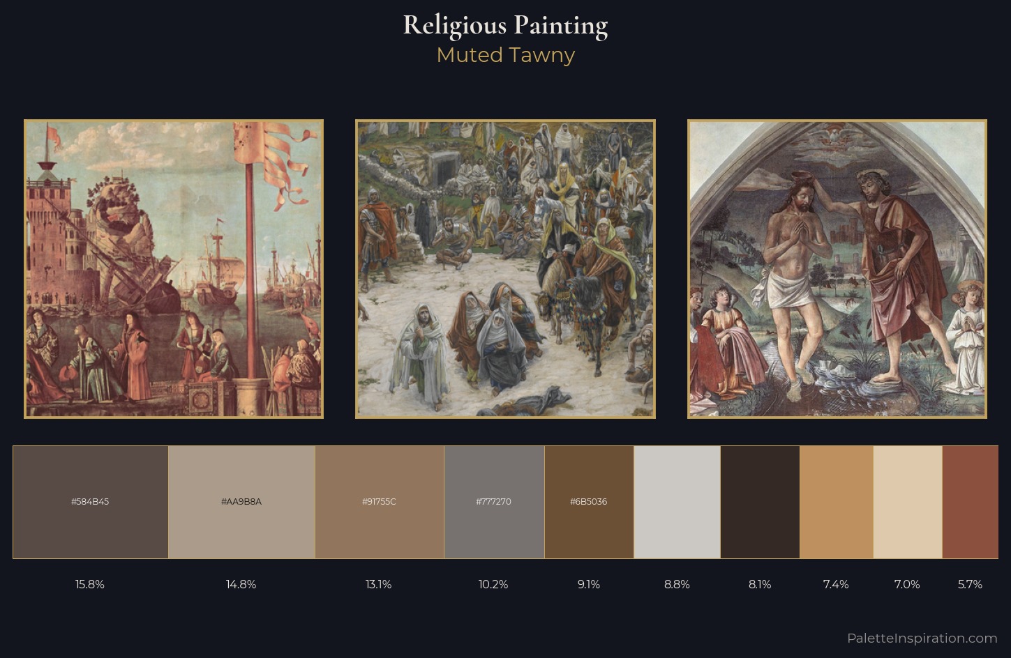 religious painting Palette 8 — Muted Tawny