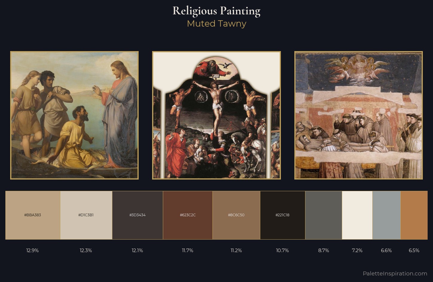 religious painting Palette 9 — Muted Tawny