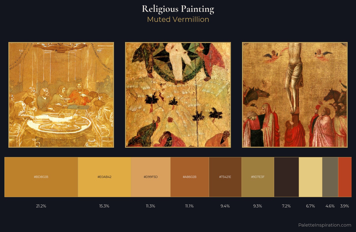 religious painting Palette 10 — Muted Vermillion