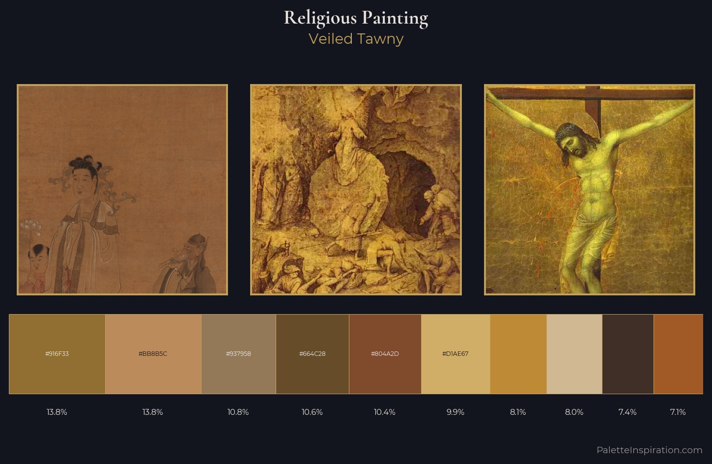 religious painting Palette 11 — Veiled Tawny