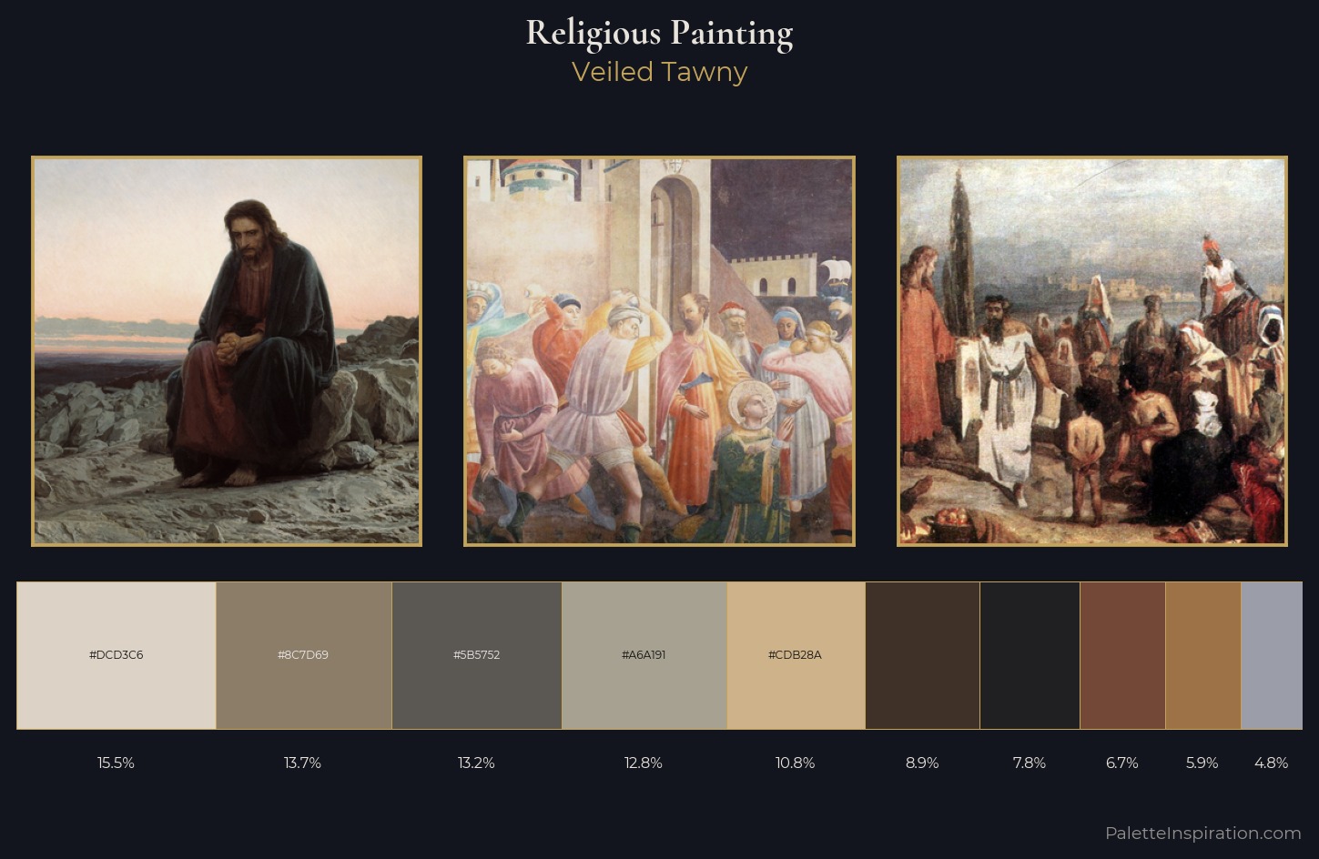 religious painting Palette 12 — Veiled Tawny