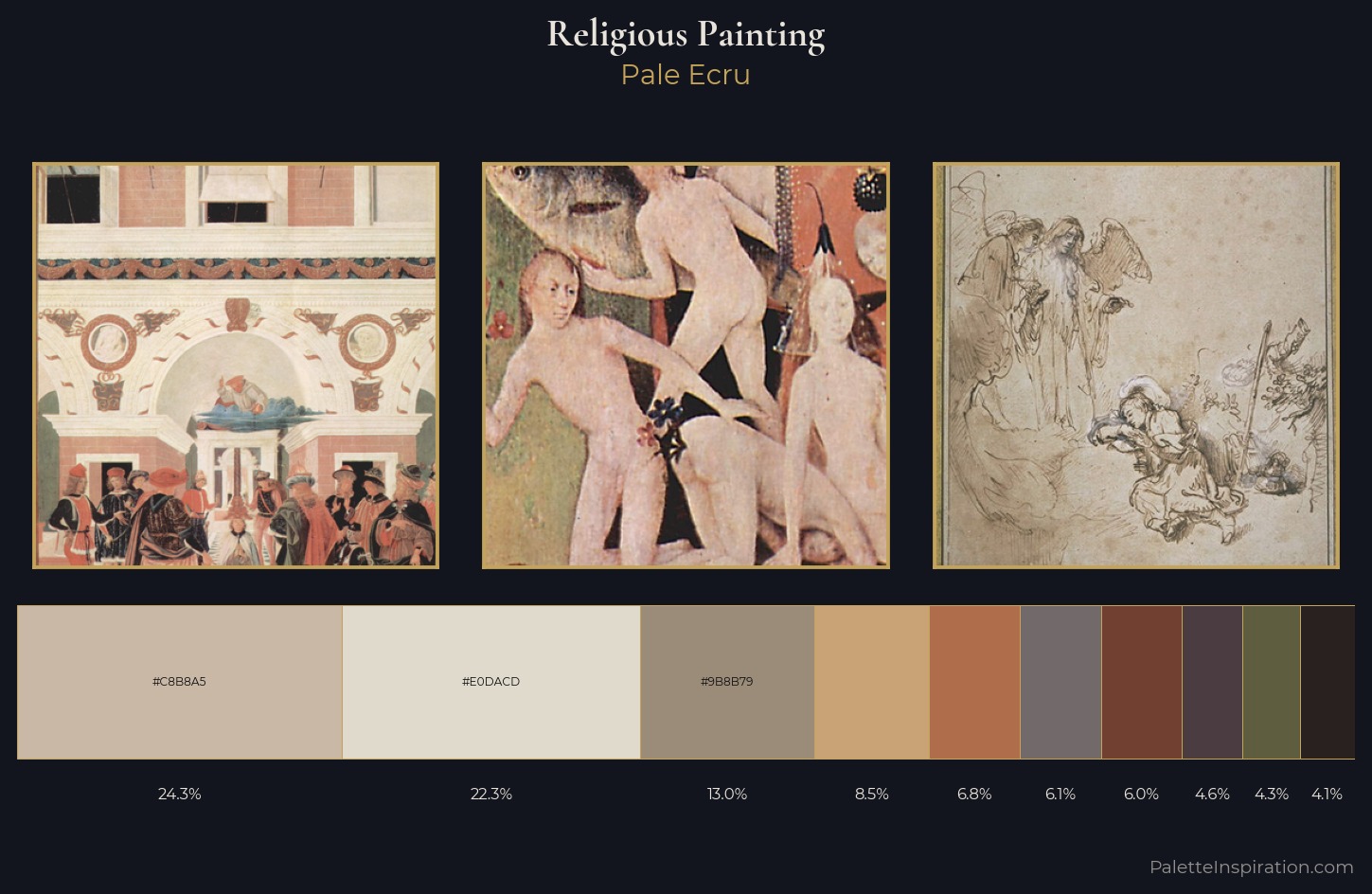 religious painting Palette 13 — Pale Ecru