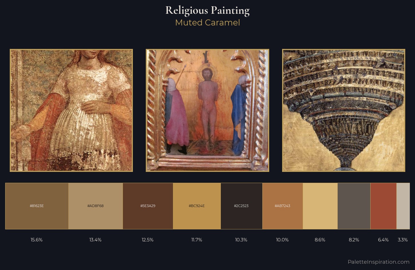 religious painting Palette 16 — Muted Caramel