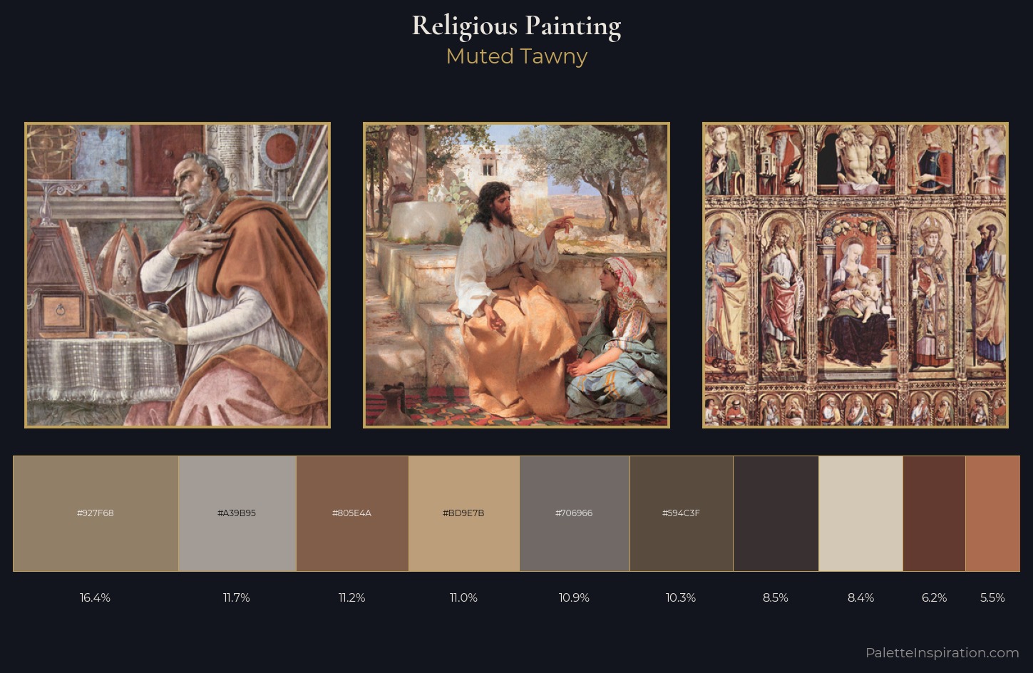religious painting Palette 17 — Muted Tawny