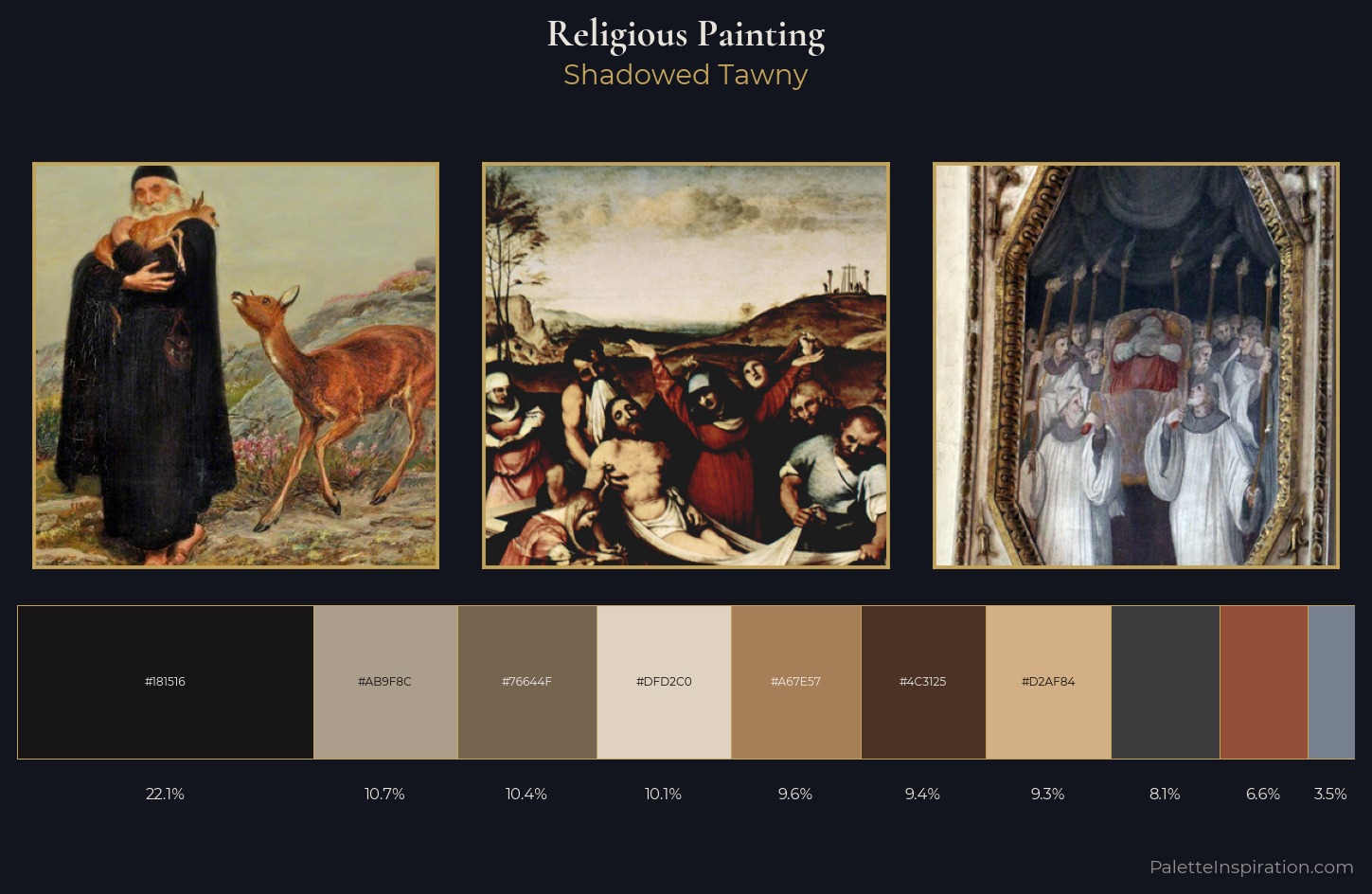 religious painting Palette 19 — Shadowed Tawny