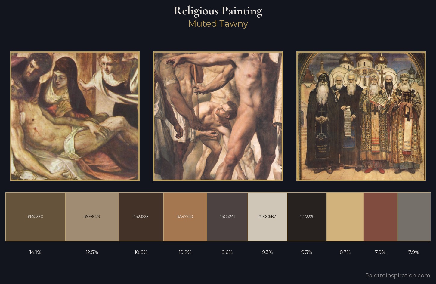 religious painting Palette 25 — Muted Tawny