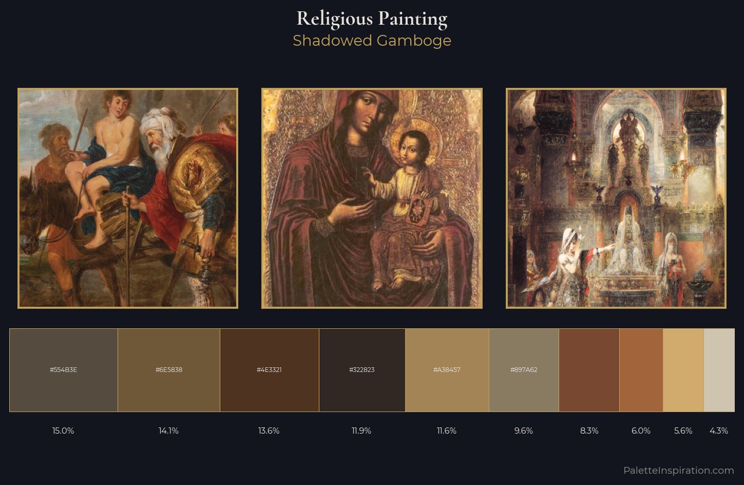 religious painting Palette 26 — Shadowed Gamboge