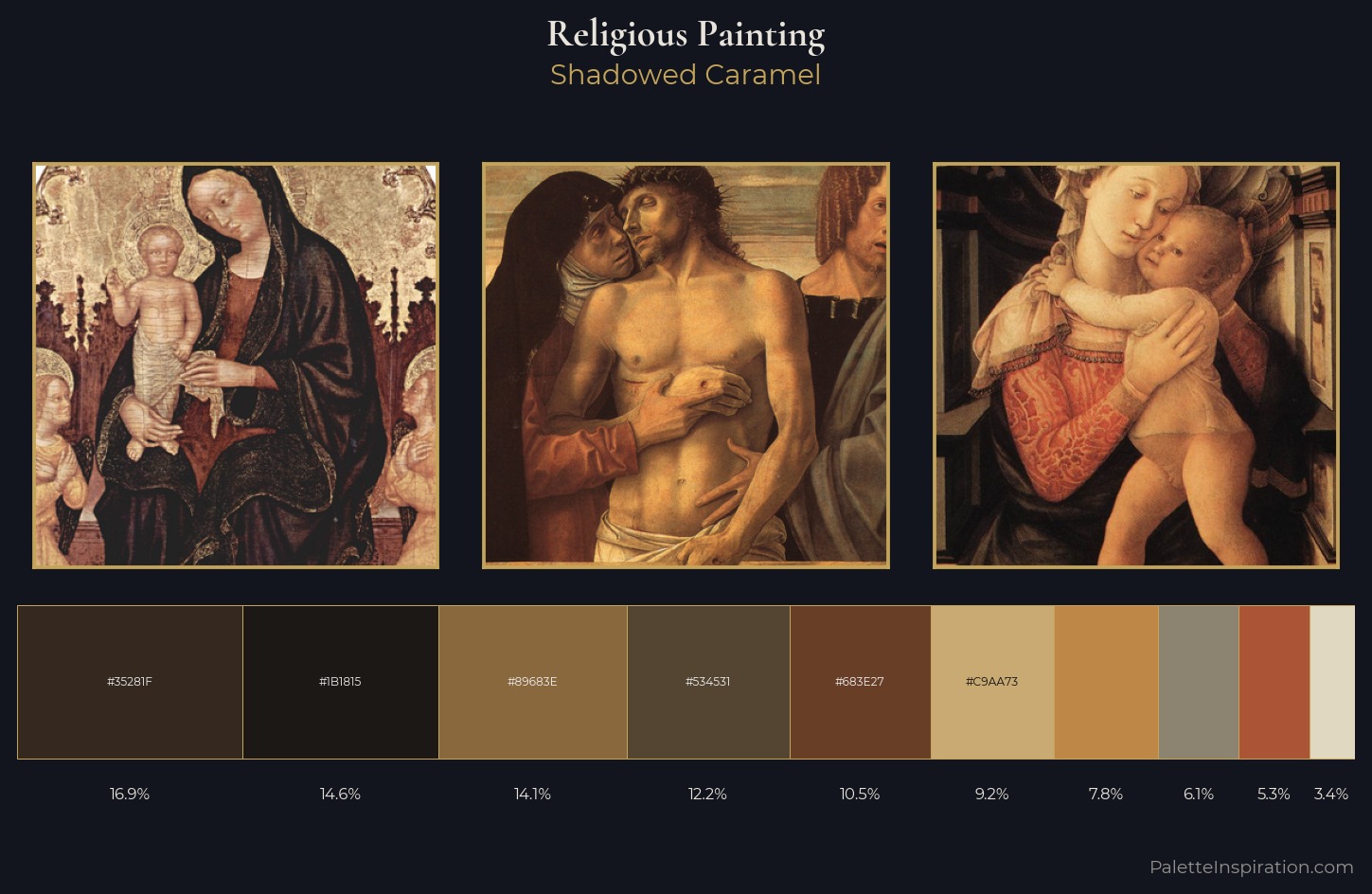 religious painting Palette 27 — Shadowed Caramel