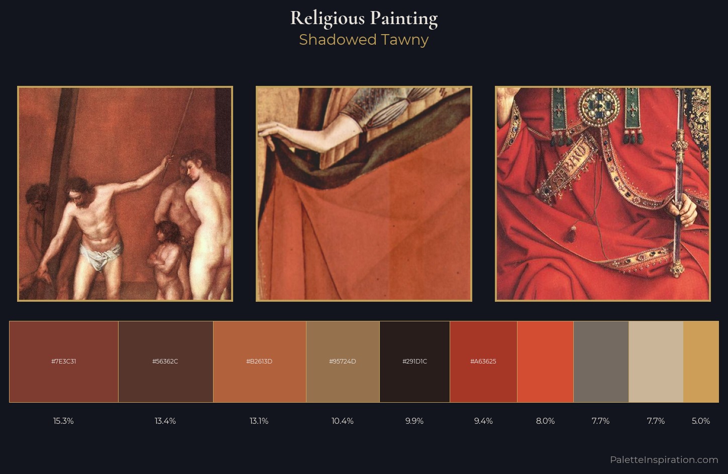 religious painting Palette 30 — Shadowed Tawny